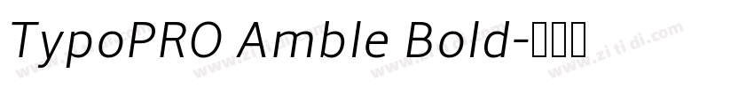 TypoPRO Amble Bold字体转换
